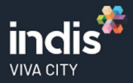 Vibrant logo of Indis Viva City, showcasing modern design with Indian cultural influences.