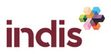 indis logo with colorful squares representing diversity and vibrancy.