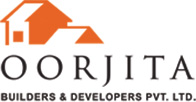 A stylish and attractive logo for Entrance to oorjita Builders & Developers Pvt Ltd office building.