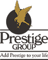 Prestige Group logo featuring elegant design with a sophisticated color palette.