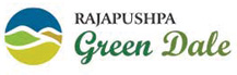 Logo for Rajapur Pusa Green Dale, featuring a lush green landscape with the name in elegant font.
